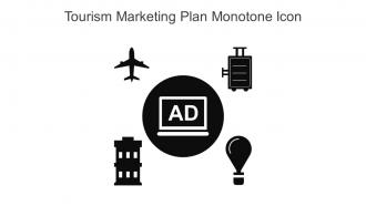 Tourism Marketing Plan Monotone Icon In Powerpoint Pptx Png And Editable Eps Format