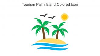 Tourism Palm Island Colored Icon In Powerpoint Pptx Png And Editable Eps Format