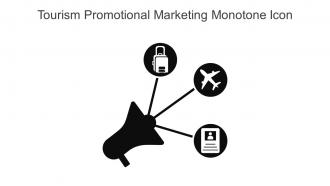 Tourism Promotional Marketing Monotone Icon In Powerpoint Pptx Png And Editable Eps Format