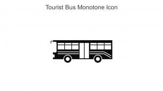 Tourist Bus Monotone Icon In Powerpoint Pptx Png And Editable Eps Format