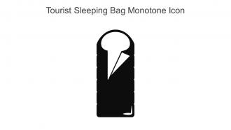 Tourist Sleeping Bag Monotone Icon In Powerpoint Pptx Png And Editable Eps Format