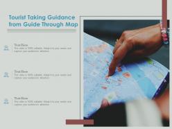 Tourist Taking Guidance From Guide Through Map