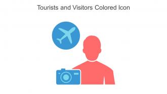 Tourists And Visitors Colored Icon In Powerpoint Pptx Png And Editable Eps Format