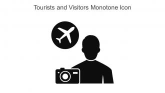 Tourists And Visitors Monotone Icon In Powerpoint Pptx Png And Editable Eps Format