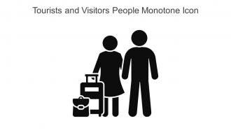 Tourists And Visitors People Monotone Icon In Powerpoint Pptx Png And Editable Eps Format