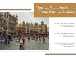 Tourists Exploring Iconic Grand Place In Belgium