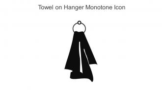 Towel On Hanger Monotone Icon In Powerpoint Pptx Png And Editable Eps Format