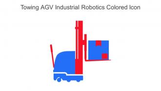 Towing AGV Industrial Robotics Colored Icon In Powerpoint Pptx Png And Editable Eps Format
