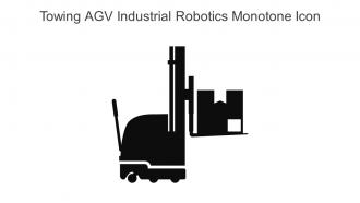 Towing AGV Industrial Robotics Monotone Icon In Powerpoint Pptx Png And Editable Eps Format