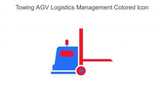 Towing AGV Logistics Management Colored Icon In Powerpoint Pptx Png And Editable Eps Format