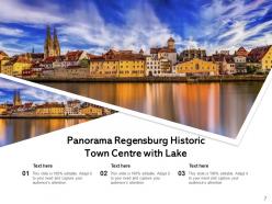 Town Panorama Regensburg Deserted Architect Coastline Historic