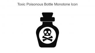 Toxic Poisonous Bottle Monotone Icon In Powerpoint Pptx Png And Editable Eps Format