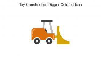 Toy Construction Digger Colored Icon In Powerpoint Pptx Png And Editable Eps Format