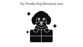 Toy Poodle Dog Monotone Icon In Powerpoint Pptx Png And Editable Eps Format