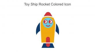 Toy Ship Rocket Colored Icon In Powerpoint Pptx Png And Editable Eps Format