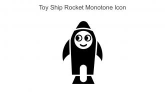Toy Ship Rocket Monotone Icon In Powerpoint Pptx Png And Editable Eps Format
