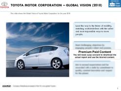 Toyota motor corporation global vision 2018