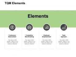 Tqm elements continuous improvement powerpoint presentation file