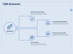 Tqm elements team approach ppt powerpoint presentation infographic template slideshow