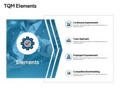 Tqm elements team approach ppt powerpoint presentation show layouts