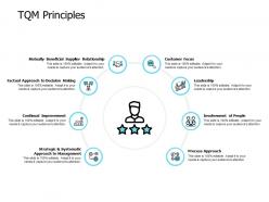 Tqm principles involvement of people process approach ppt powerpoint presentation show example