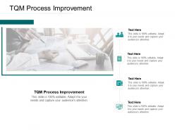 Tqm process improvement ppt powerpoint presentation portfolio slideshow cpb