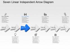 Tr seven linear independent arrow diagram powerpoint template slide