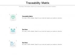 Traceability matrix ppt powerpoint presentation gallery model cpb