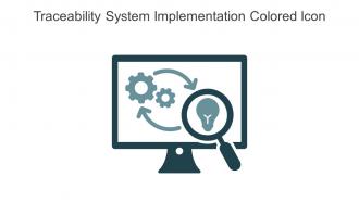 Traceability System Implementation Colored Icon In Powerpoint Pptx Png And Editable Eps Format
