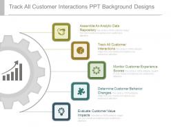 Track all customer interactions ppt background designs