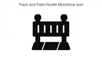 Track And Field Hurdle Monotone Icon In Powerpoint Pptx Png And Editable Eps Format