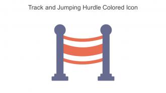 Track and Jumping Hurdle Colored Icon In Powerpoint Pptx Png And Editable Eps Format
