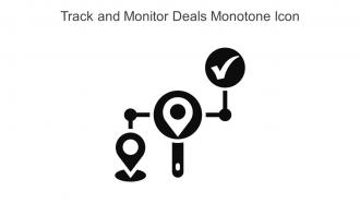 Track And Monitor Deals Monotone Icon In Powerpoint Pptx Png And Editable Eps Format