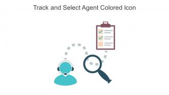Track And Select Agent Colored Icon In Powerpoint Pptx Png And Editable Eps Format