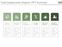 Track Assignments Diagram Ppt Summary