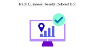 Track Business Results Colored Icon In Powerpoint Pptx Png And Editable Eps Format