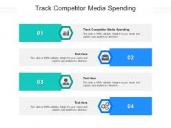 Track competitor media spending ppt powerpoint presentation infographics format cpb