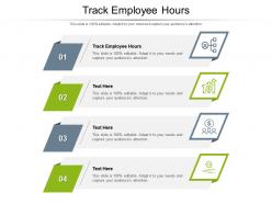 Track employee hour ppt powerpoint presentation styles demonstration cpb
