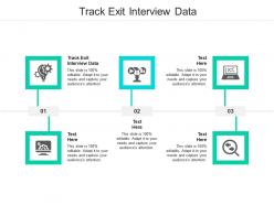 Track exit interview data ppt powerpoint presentation inspiration slides cpb