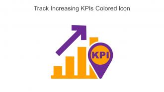 Track Increasing KPIs Colored Icon In Powerpoint Pptx Png And Editable Eps Format