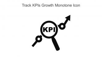 Track KPIs Growth Monotone Icon In Powerpoint Pptx Png And Editable Eps Format