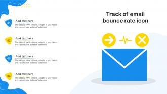 Track Of Email Bounce Rate Icon