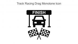 Track Racing Drag Monotone Icon In Powerpoint Pptx Png And Editable Eps Format