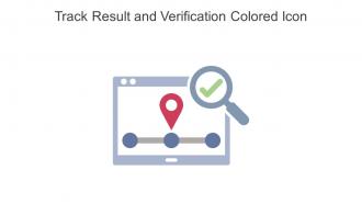 Track Result And Verification Colored Icon In Powerpoint Pptx Png And Editable Eps Format