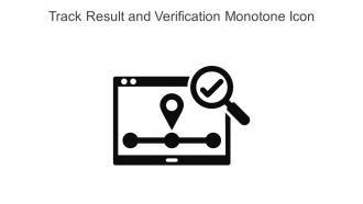 Track Result And Verification Monotone Icon In Powerpoint Pptx Png And Editable Eps Format