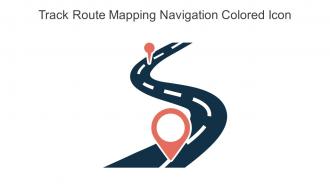 Track Route Mapping Navigation Colored Icon In Powerpoint Pptx Png And Editable Eps Format