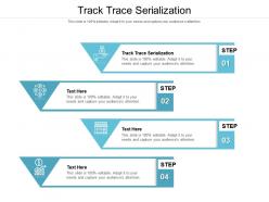 Track trace serialization ppt powerpoint presentation professional outline cpb
