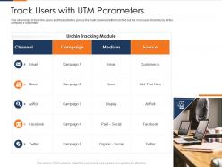 Track users with utm parameters fusion marketing experience ppt themes