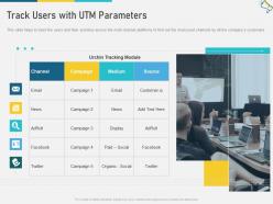 Track users with utm parameters multi channel marketing ppt topics