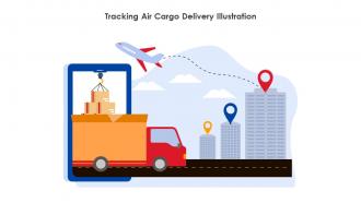 Tracking Air Cargo Delivery Illustration